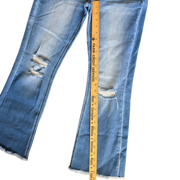 KanCan Women's Distressed Blue Jeans Estilo 28 Denim Bootcut - Picture 4 of 8